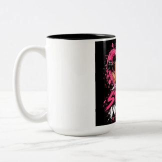 Angel Girl with Two Cherubs Artistic Women's T-Shi Two-Tone Coffee Mug