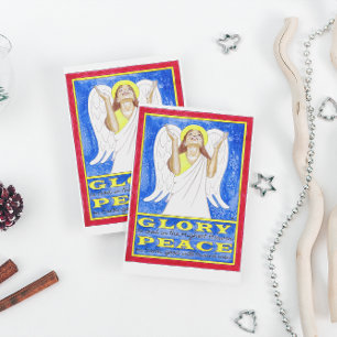 Angel Glory to God Inspirational Postcard