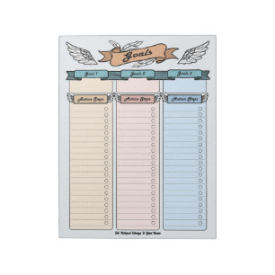 Angel Goal Planner Custom Notepad