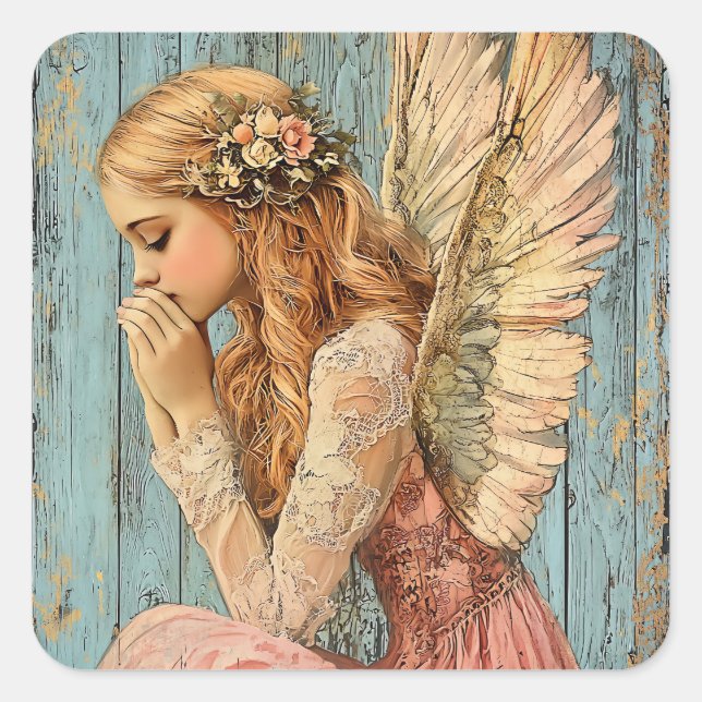 Angel Grace  Square Sticker (Front)