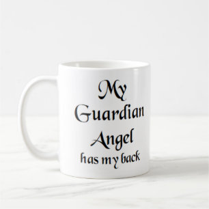 angel guardian has back coffee mug