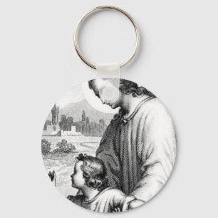 Angel Guarding A Child Key Ring