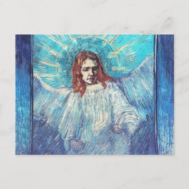 Angel Half-Figure (after Rembrandt) Van Gogh Fine Postcard (Front)