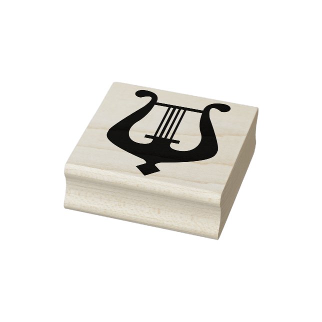 angel harp art stamp (Stamp)