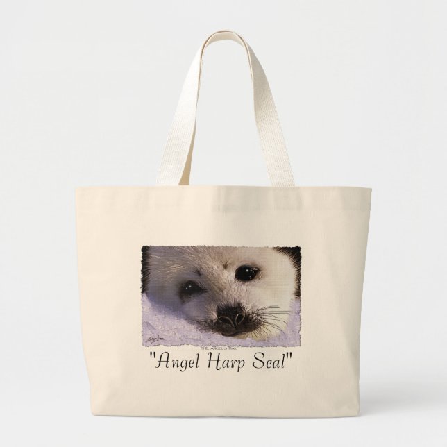 "Angel Harp Seal" Anti-Sealhunt Carry Bag (Front)