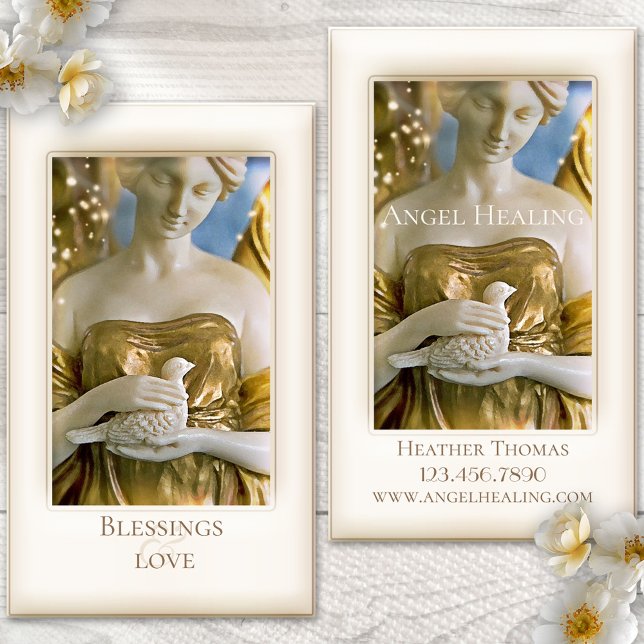 Angel Healing Christian Business Card (Creator Uploaded)