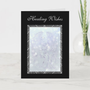Angel healing get well card