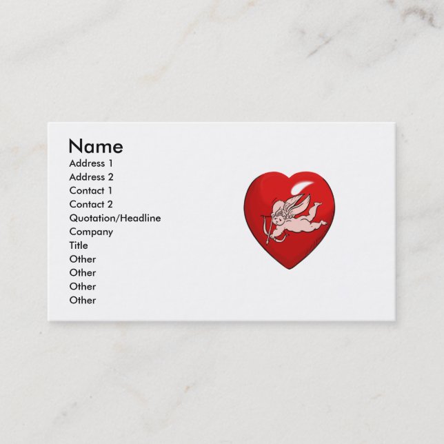 angel heart business card (Front)