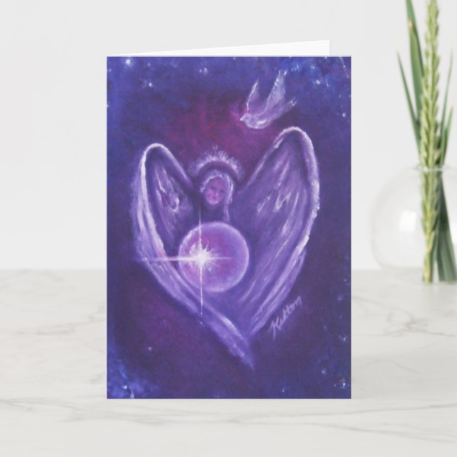 Angel Heart Greeting Card (Front)