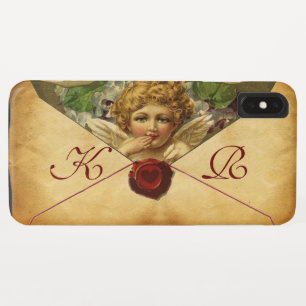 ANGEL HEART WAX SEAL PARCHMENT Monogram iPhone XS Max Case