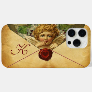 ANGEL HEART WAX SEAL PARCHMENT Monogram iPhone 15 Pro Max Case
