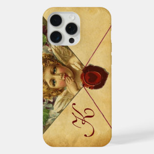 ANGEL HEART WAX SEAL PARCHMENT Monogram iPhone Case