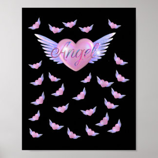 Angel Heart With Wings  Poster
