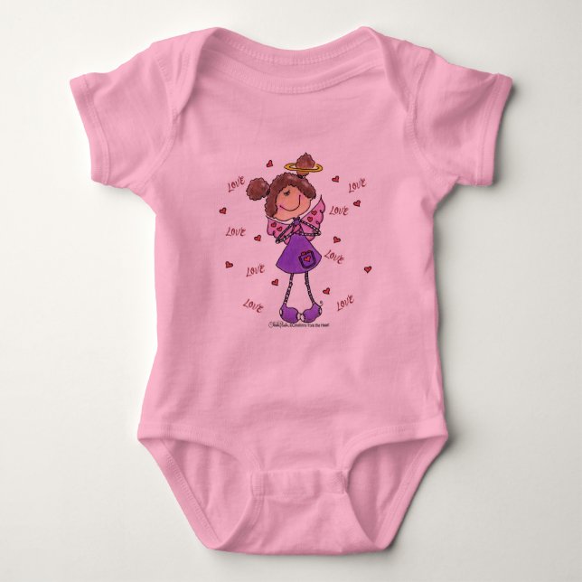 Angel Hearts Baby Bodysuit (Front)