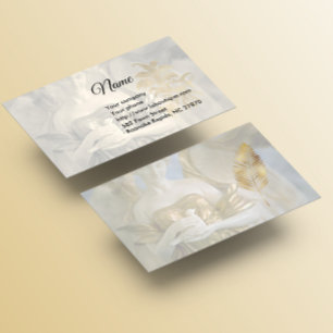 Angel Holding a Dove Business Card