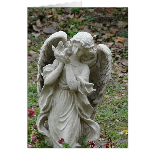Angel Holding a Dove Statue (Front)