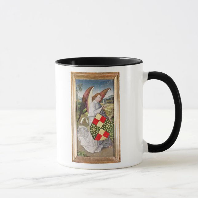 Angel holding a shield mug (Right)