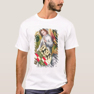 Angel holding a shield with  two leopards T-Shirt