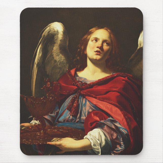 Angel Holding the Vessel and Towel  Mouse Pad (Front)