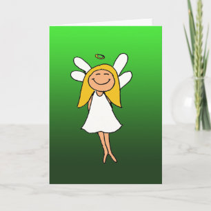 angel holiday card