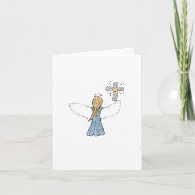 Angel  holiday card (Front)