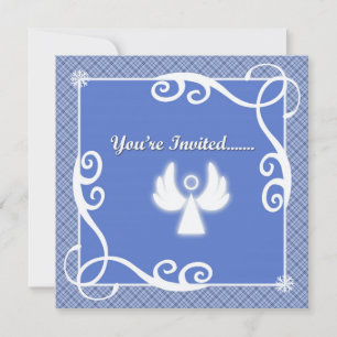 Angel Holiday Party Invitations