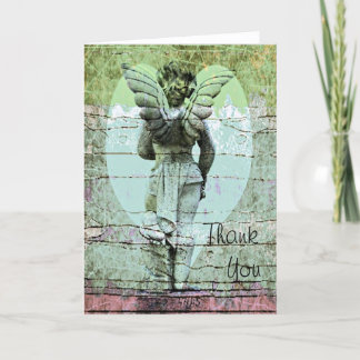 Angel Holy Cross Thank You Card