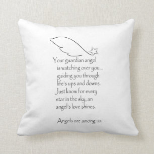 ANGEL HUGS GUARDIAN ANGEL WATCHING PILLOW