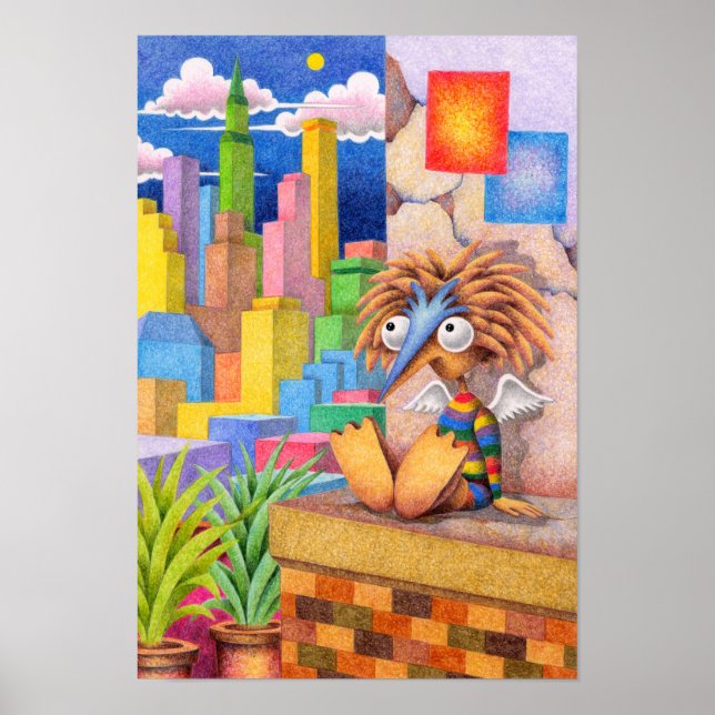 Angel in a corner of the city. poster (Front)