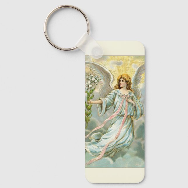 Angel In Blue Key Ring (Front)