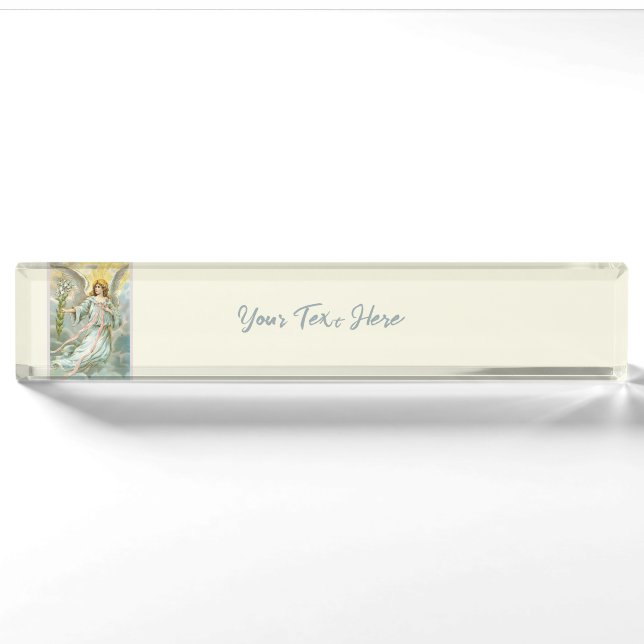 Angel In Blue Nameplate (Front)