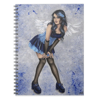 Angel in blue Notebook
