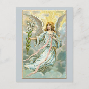 Angel In Blue Postcard
