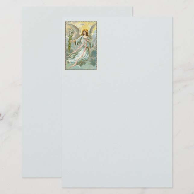 Angel In Blue Stationery (Front/Back)