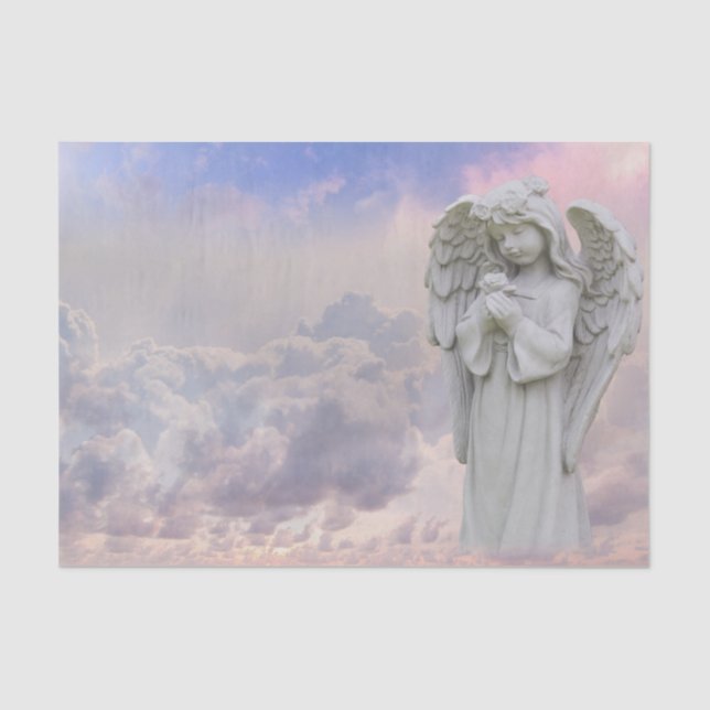 Angel In Clouds Tissue Paper (Front)