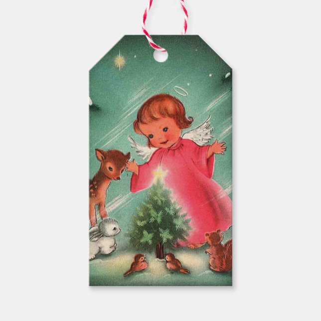 Angel In Forest Gift Tags (Front)