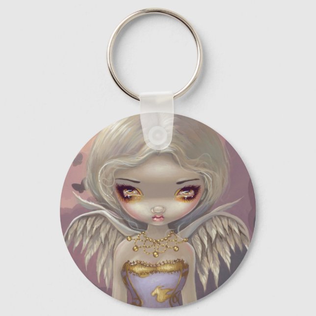 "Angel in Lilac" Keychain (Front)