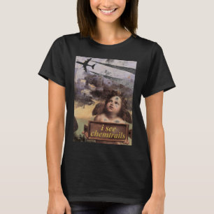 Angel in Madonna of Foligno sees chemtrails T-Shirt