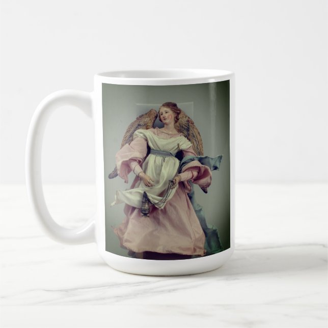 Angel in Pink & White: Coffee Mug (Left)