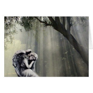 Angel In Sun's Rays Card