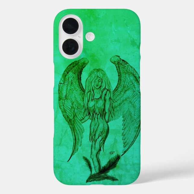 Angel in Tattoo Style Case-Mate iPhone Case (Back)