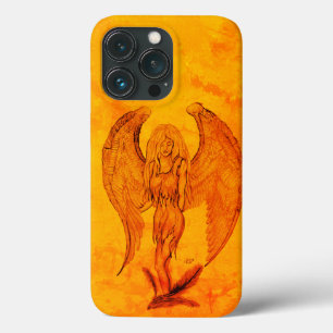 Angel in Tattoo Style iPhone 13 Pro Case