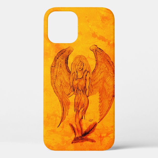 Angel in Tattoo Style Case-Mate iPhone Case (Back)