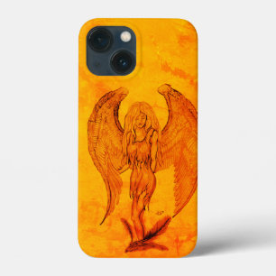 Angel in Tattoo Style iPhone 13 Mini Case