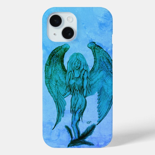 Angel in Tattoo Style Case-Mate iPhone Case (Back)