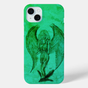 Angel in Tattoo Style iPhone 15 Mini Case