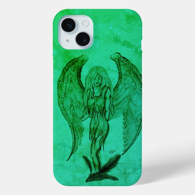 Angel in Tattoo Style Case-Mate iPhone Case (Back)