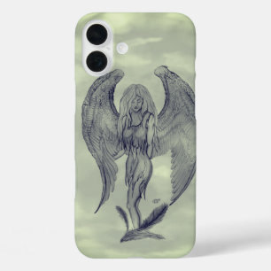 Angel in Tattoo Style iPhone 16 Plus Case