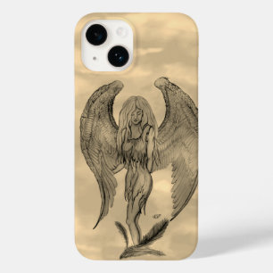 Angel in Tattoo Style Case-Mate iPhone 14 Case