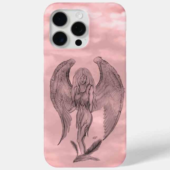 Angel in Tattoo Style Case-Mate iPhone Case (Back)